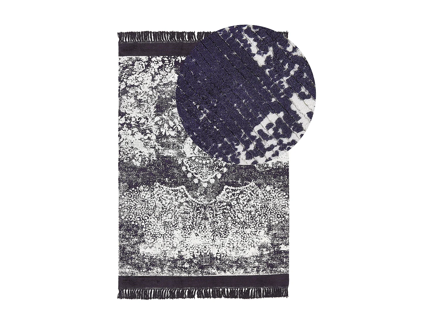 Tapis AKARSU Violet 160 x 230 cm Soie artificielle