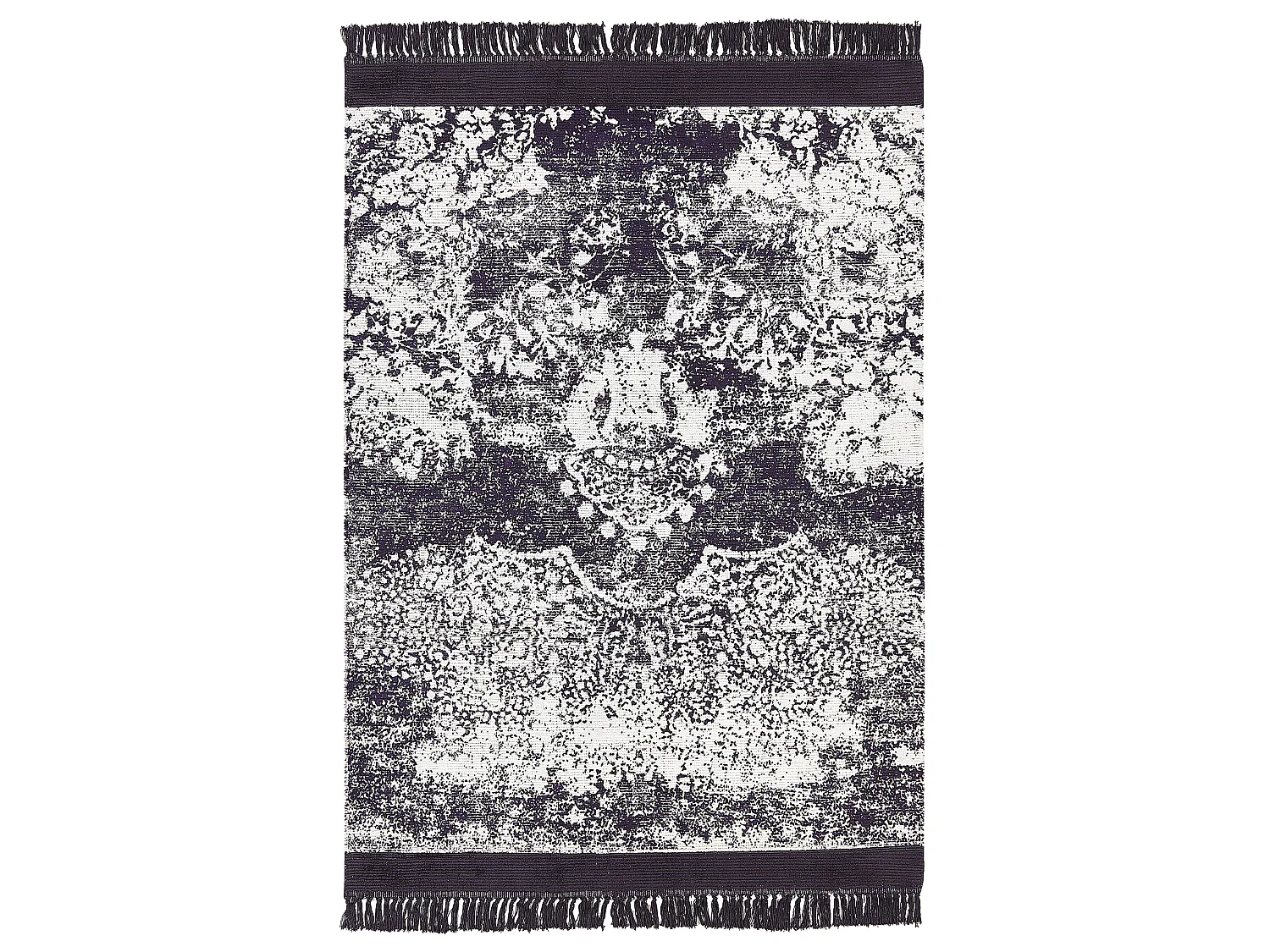 Tapis en viscose violet et blanc 160 x 230 cm AKARSU