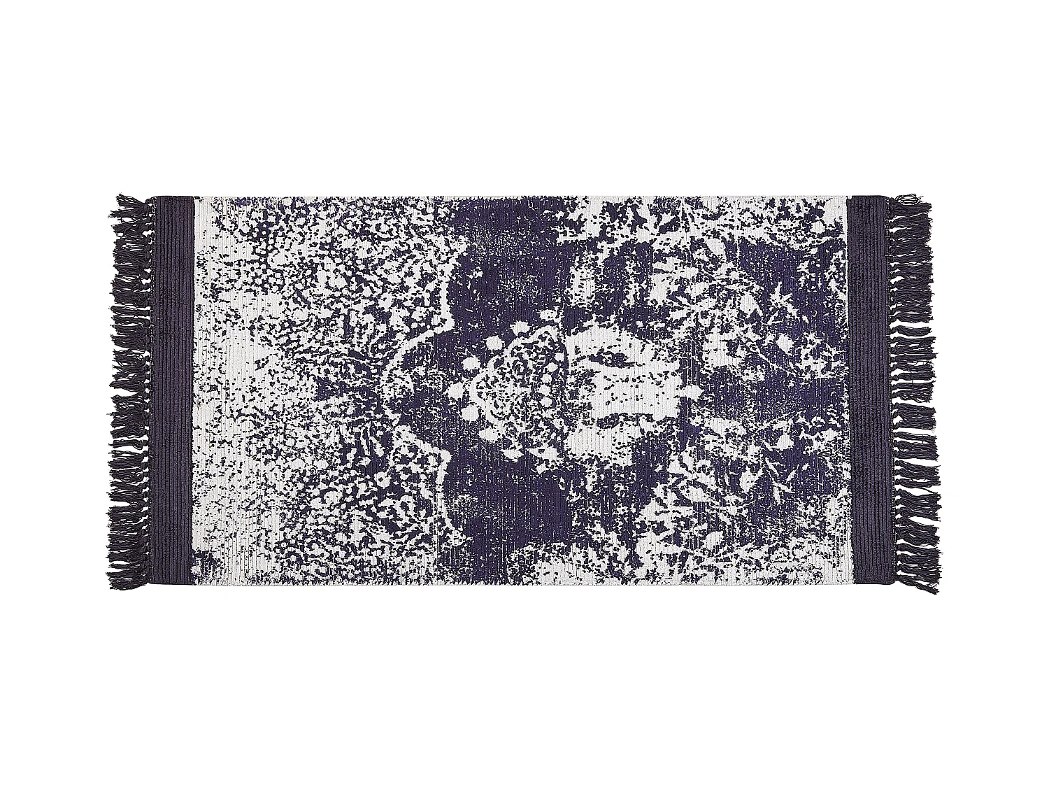 Dywan z wiskozy 80 x 150 cm fioletowy z białym AKARSU