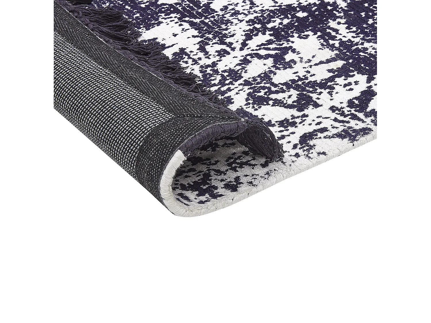 Vloerkleed viscose paars/wit 80 x 150 cm AKARSU