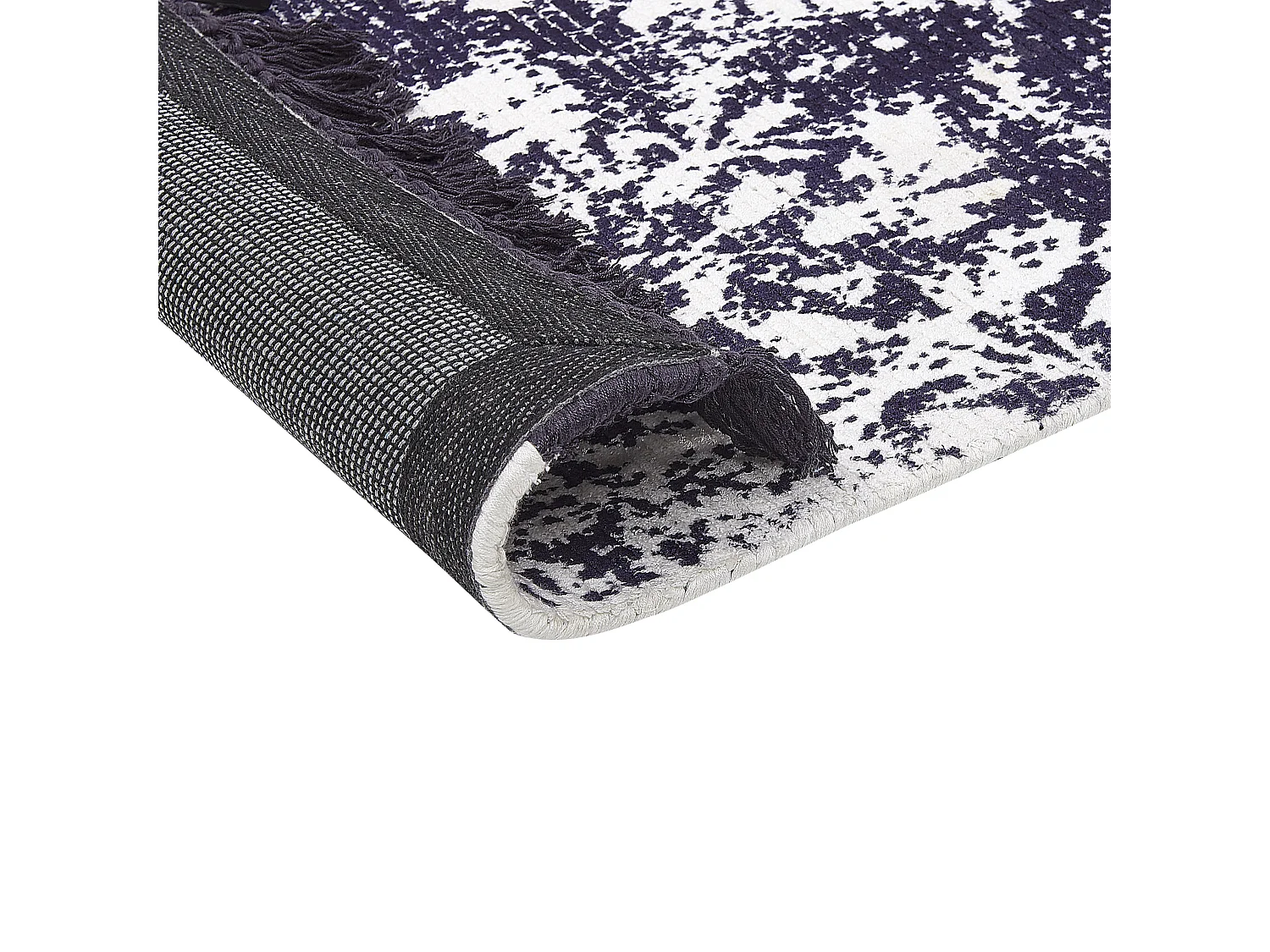 Alfombra de viscosa violeta/blanco 80 x 150 cm AKARSU