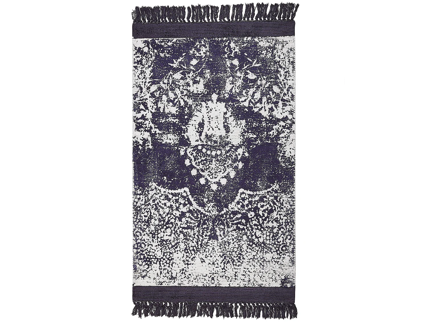 Dywan z wiskozy 80 x 150 cm fioletowy z białym AKARSU