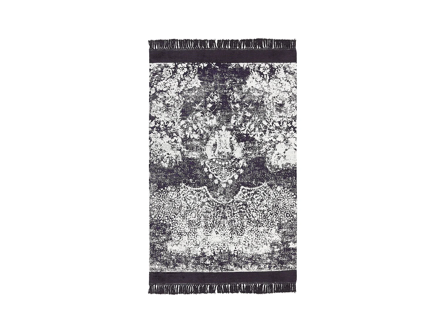 Vloerkleed viscose paars/wit 140 x 200 cm AKARSU