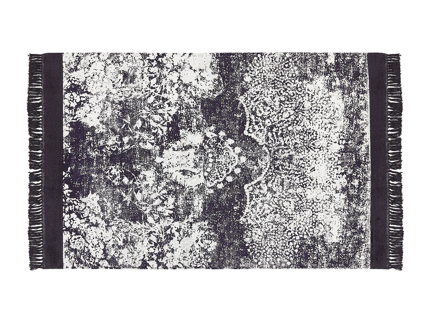 Dywan z wiskozy 140 x 200 cm fioletowy z białym AKARSU