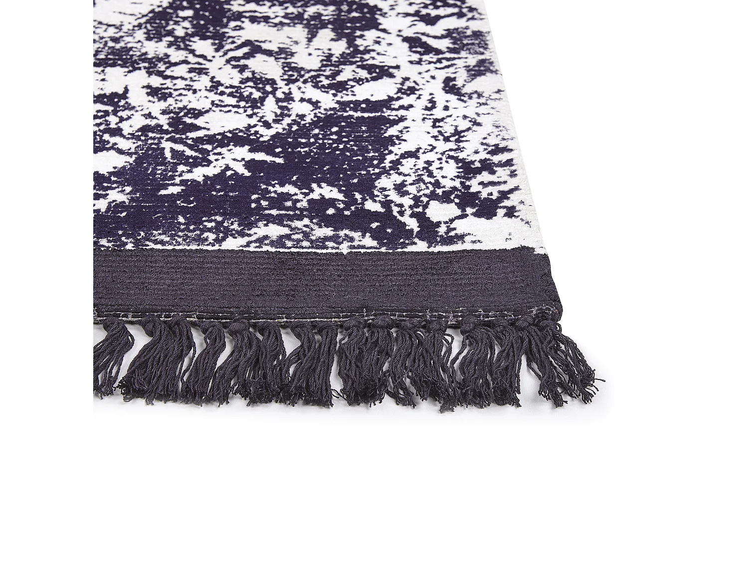 Dywan z wiskozy 140 x 200 cm fioletowy z białym AKARSU