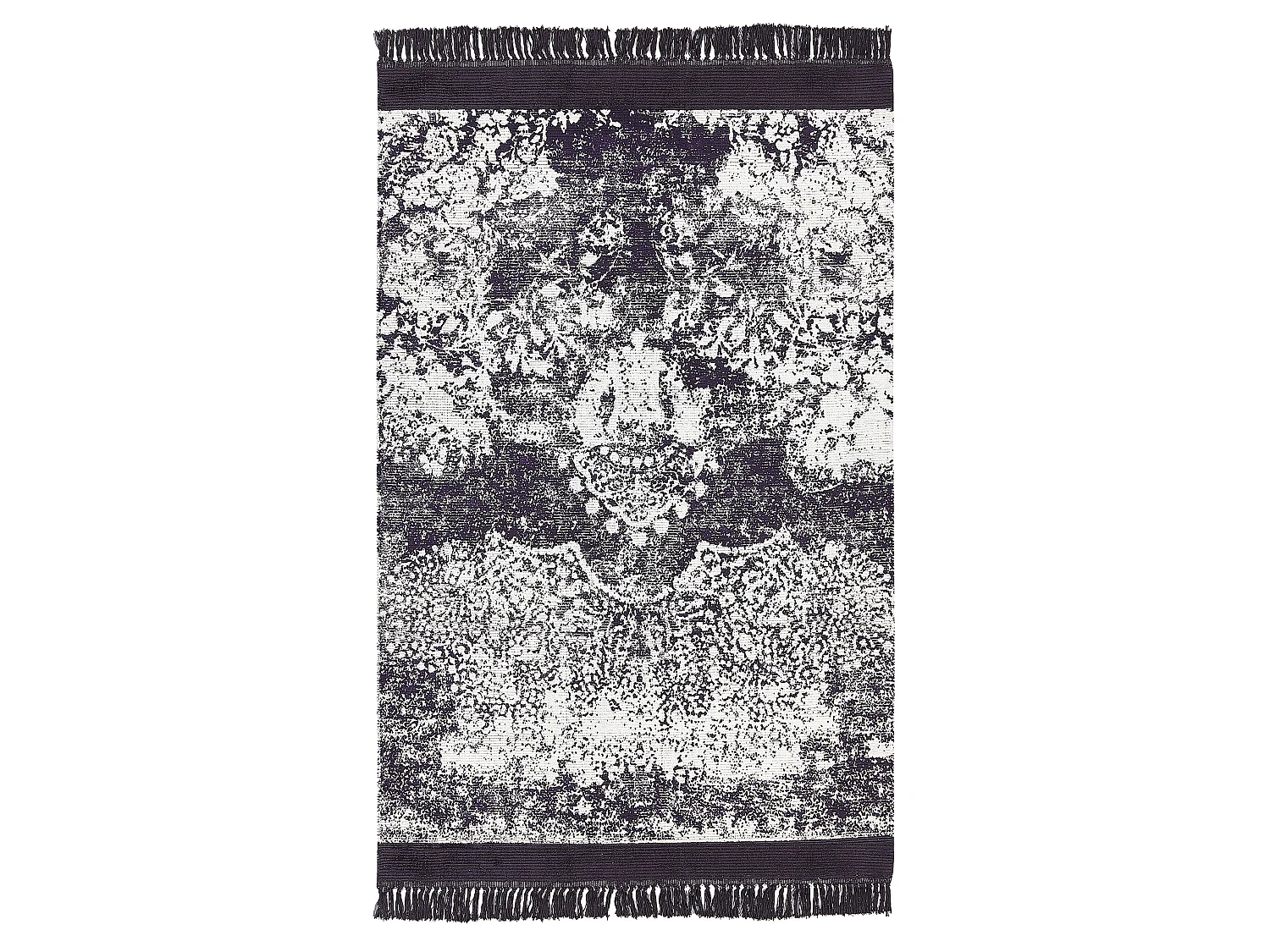 Vloerkleed viscose paars/wit 140 x 200 cm AKARSU