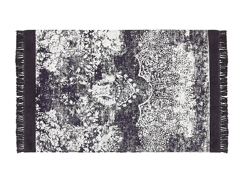 Dywan z wiskozy 140 x 200 cm fioletowy z białym AKARSU