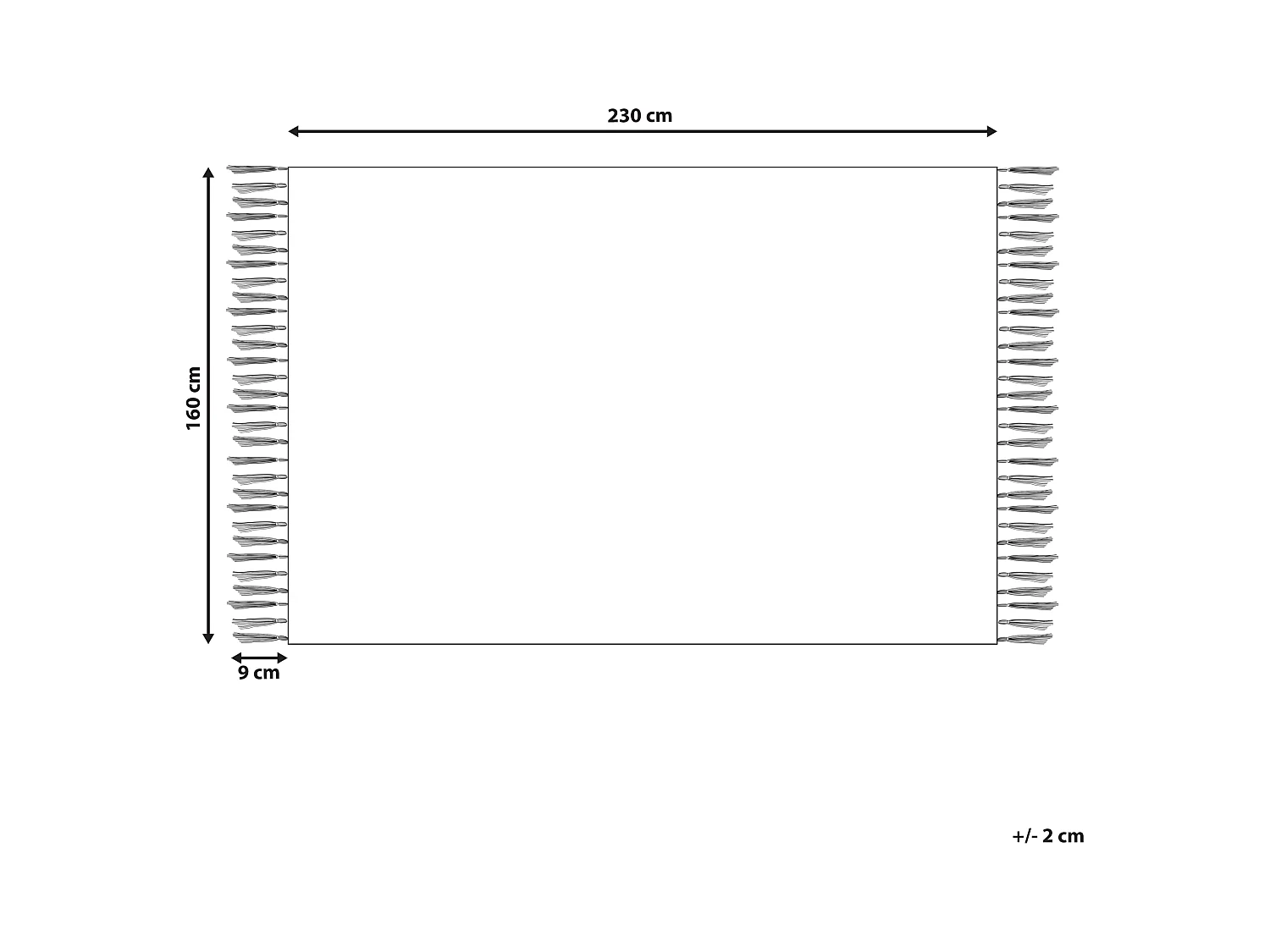 Dywan z wiskozy 160 x 230 cm niebieski z beżowym AKARSU
