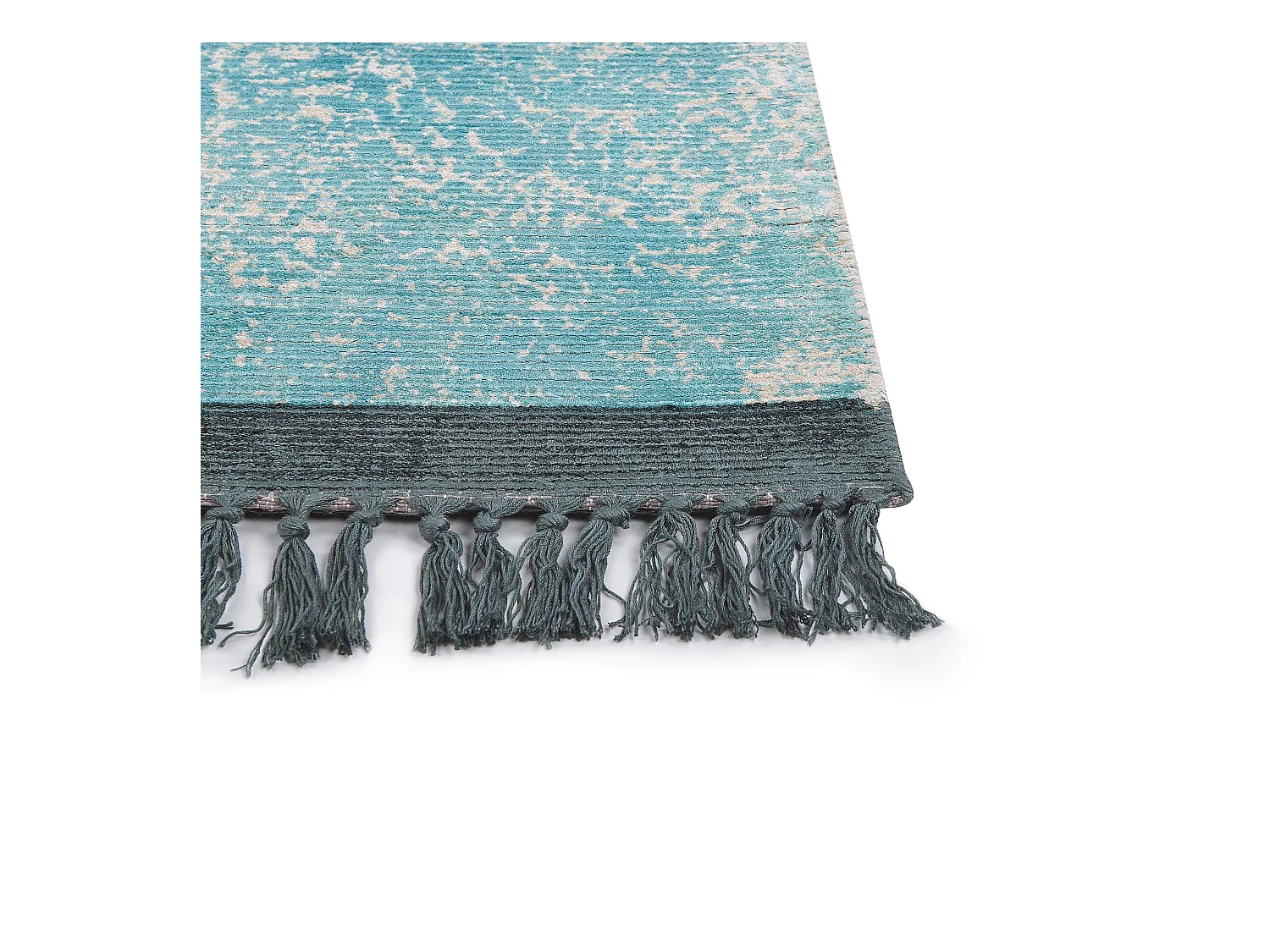 Dywan z wiskozy 160 x 230 cm niebieski z beżowym AKARSU