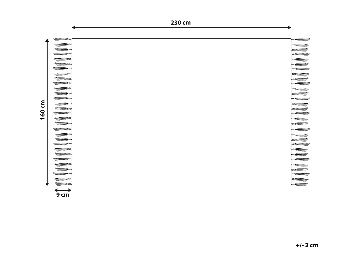 Tappeto viscosa blu e beige 160 x 230 cm AKARSU