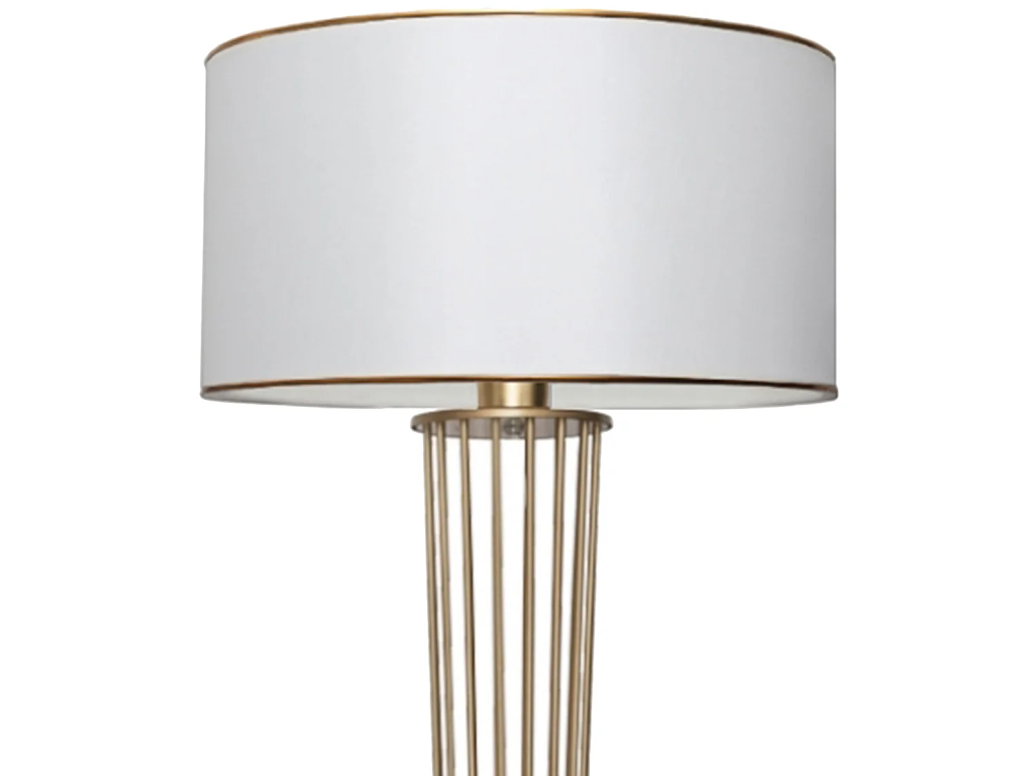 Lampadaire Newcastle hauteur 155 cm E27 laiton / blanc [lux.pro]