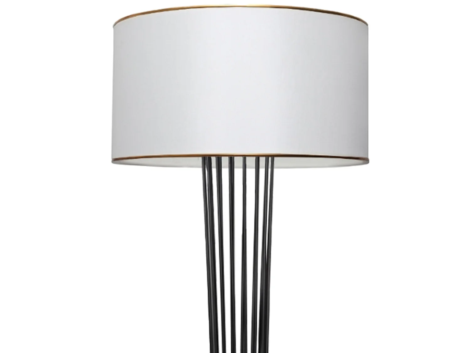 Lampadaire Newcastle hauteur 155 cm E27 noir / blanc [lux.pro]