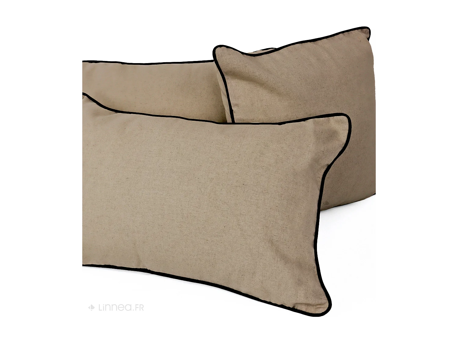 Housse de coussin 40x60 cm MONTSEGUR marron Tourterelle