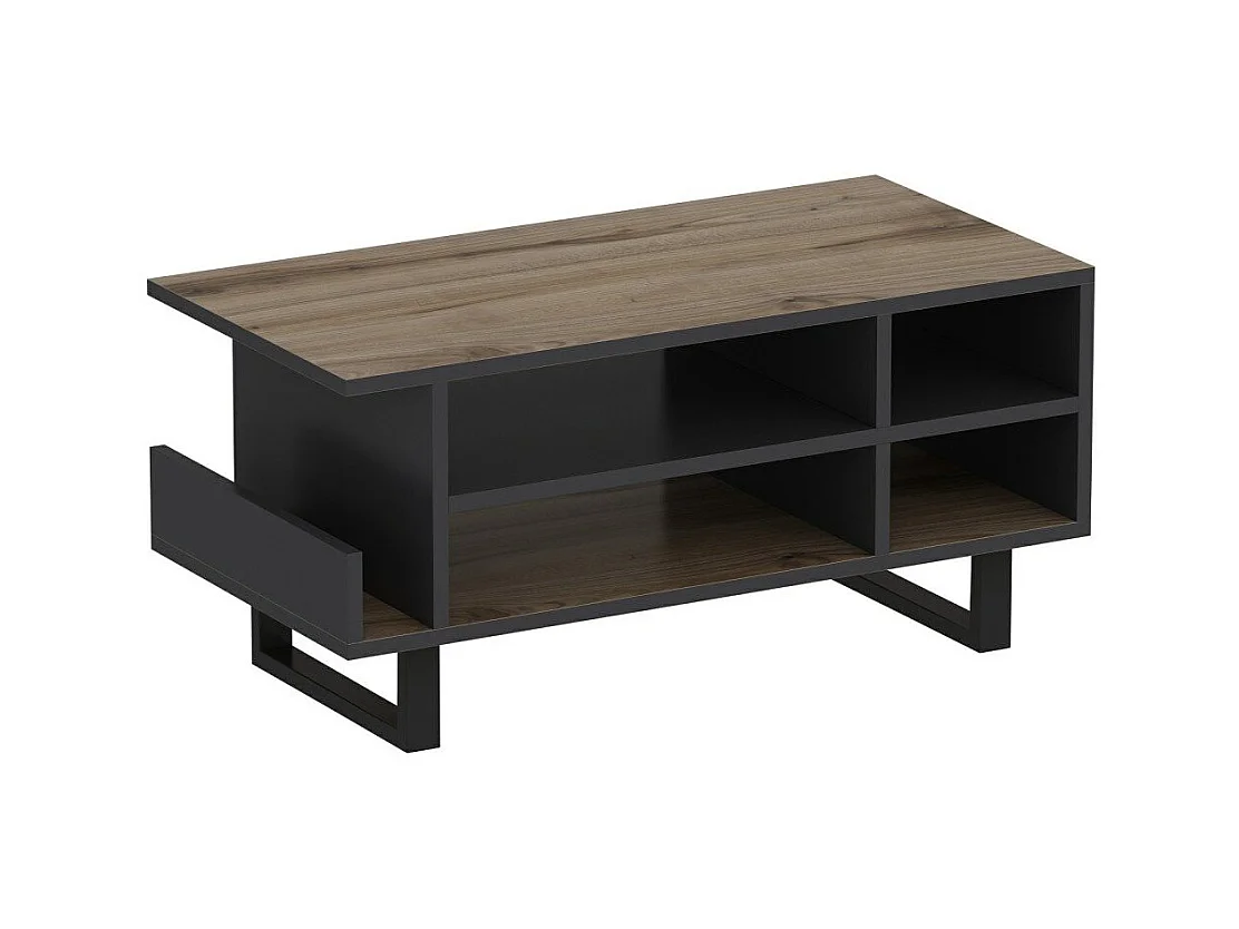 Salon complet Leno chêne clair et gris