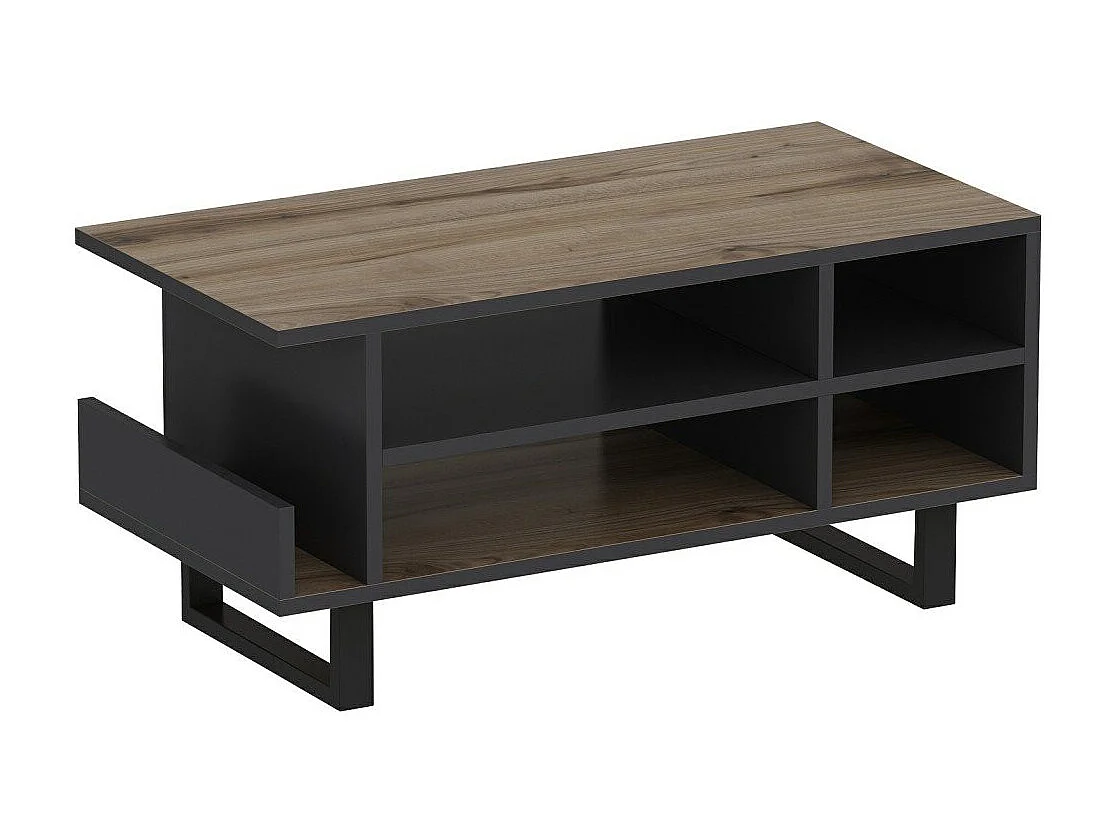 Salon complet Leno chêne clair et gris