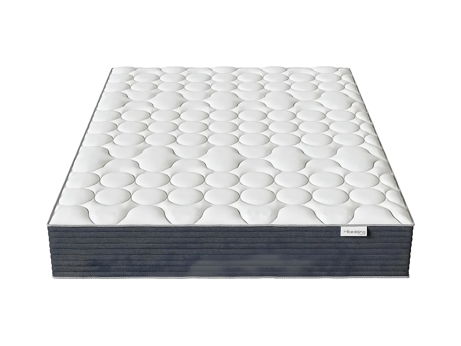 Matelas ressorts ensachés 140x190 Spring Plus Hbedding - Mousse à mémoire de forme et ressorts ensachés