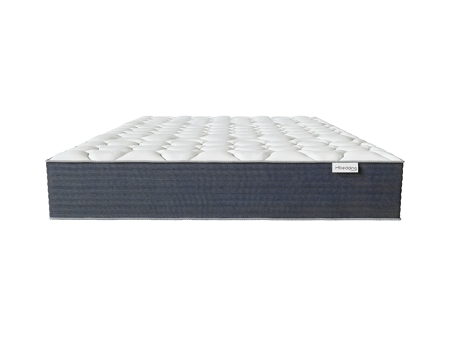 Matelas ressorts ensachés 140x190 Spring Plus Hbedding - Mousse à mémoire de forme et ressorts ensachés
