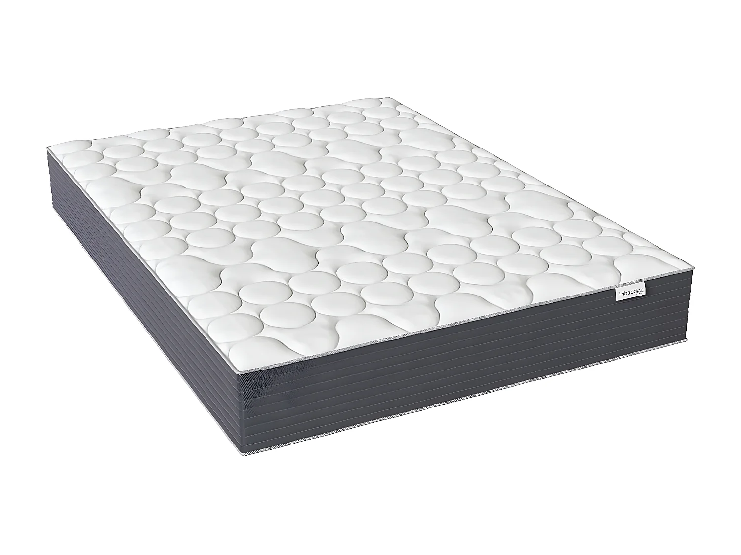 Matelas ressorts ensachés 140x190 Spring Plus Hbedding - Mousse à mémoire de forme et ressorts ensachés