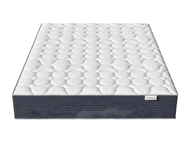 Matelas ressorts ensachés 140x190 Spring Plus Hbedding - Mousse à mémoire de forme et ressorts ensachés