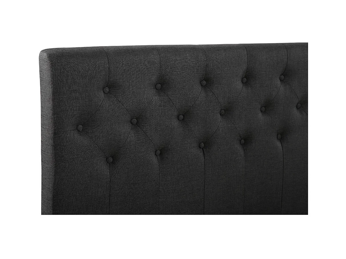 Lit "Emmy" - 160 x 200 cm - Gris foncé