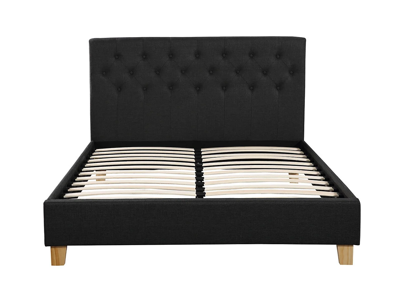 Cama "EMMY" - 160 x 200 - Gris