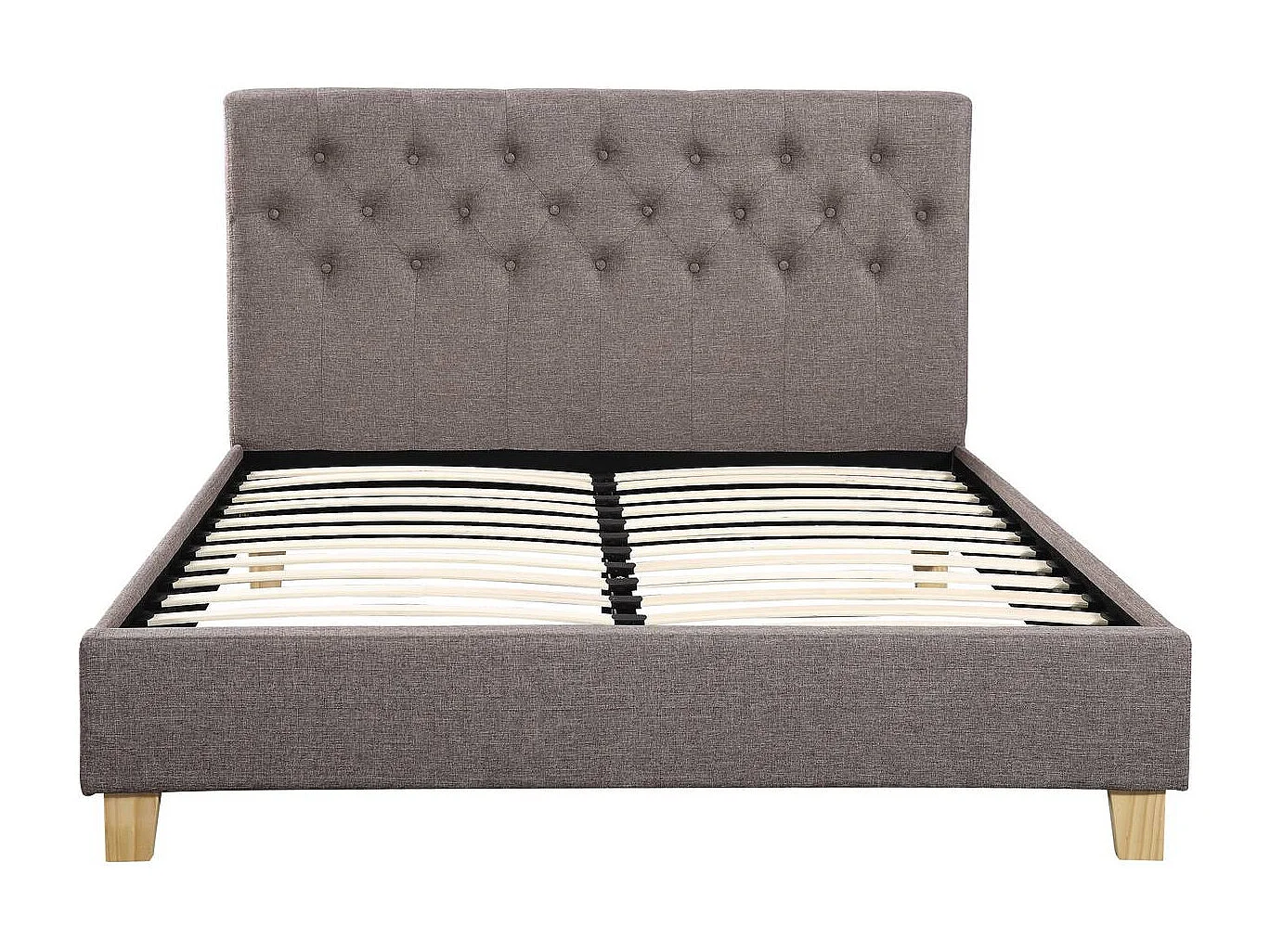 Lit "Emmy" - 160 x 200 cm - Taupe