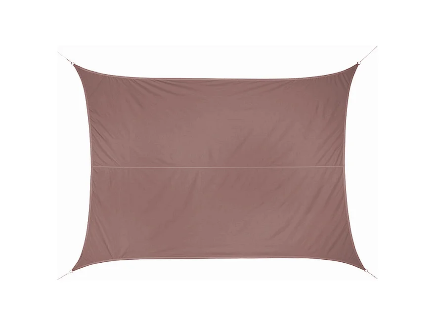 Toile solaire 3x4m Curacao taupe Hespéride - Taupe, forme rectangulaire  3 x 4m