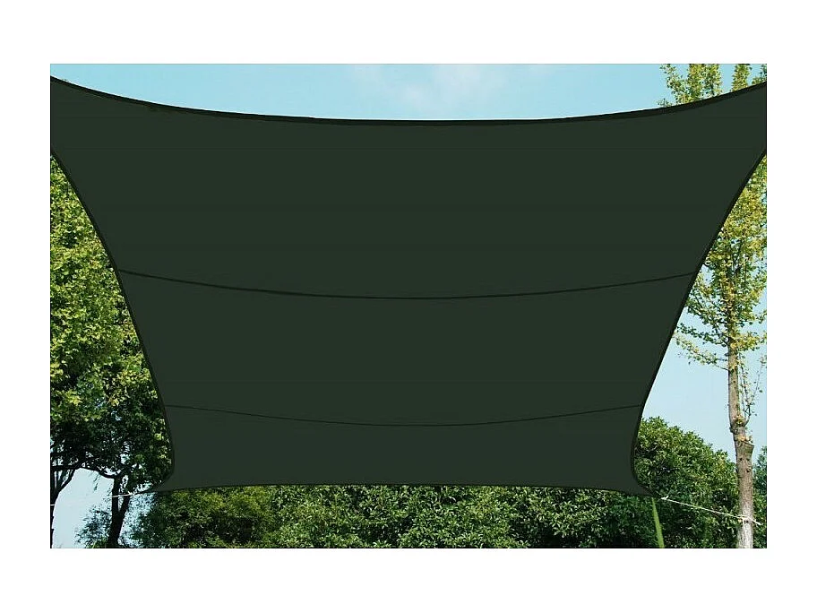 Toile solaire 3x4m Curacao gris Hespéride