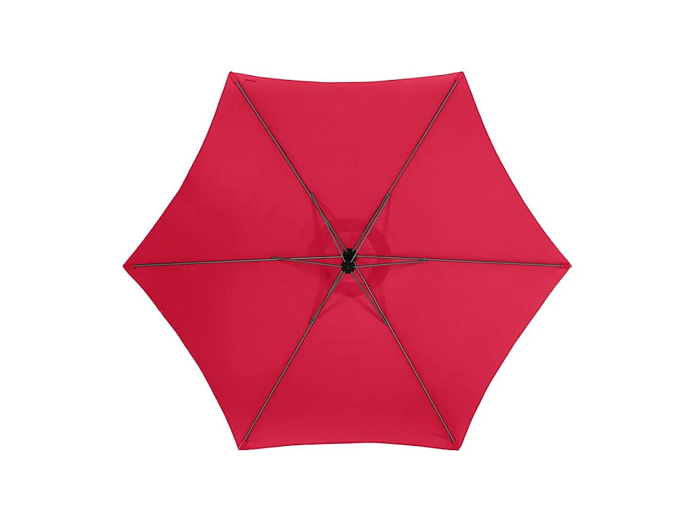 Parasol décentré rond Manoa grenade Hespéride