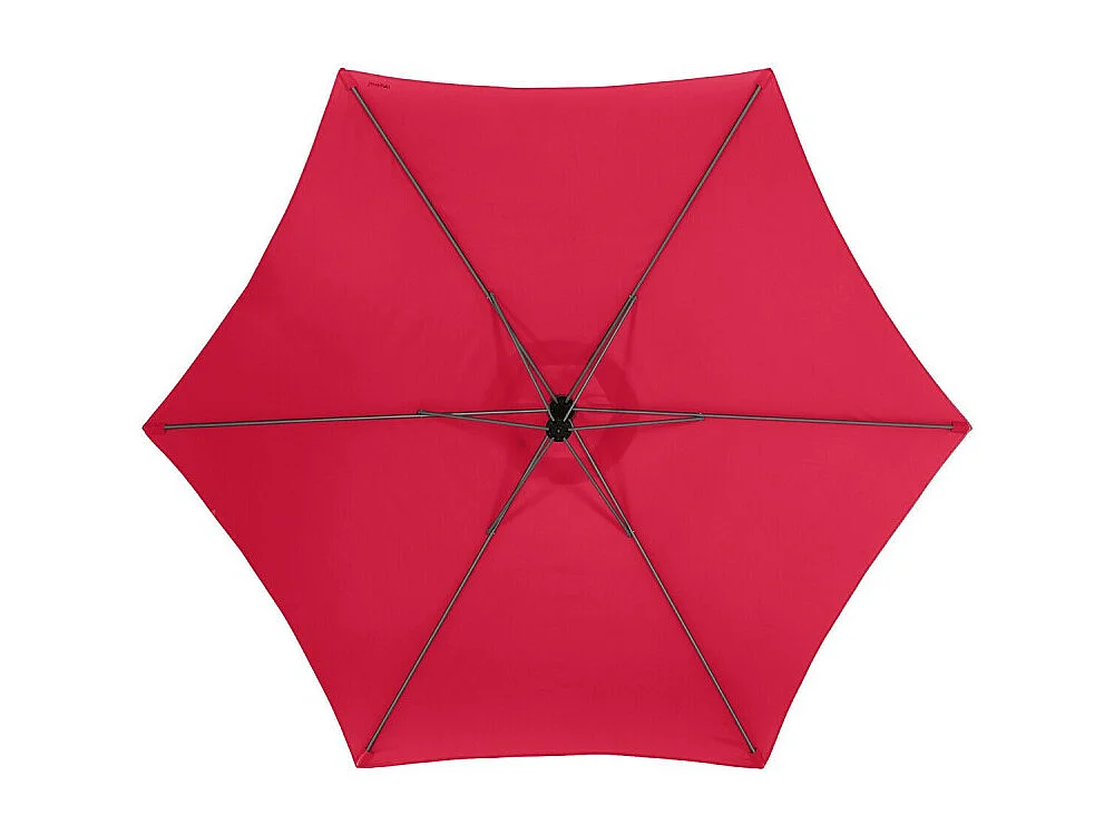 Parasol décentré rond Manoa grenade Hespéride