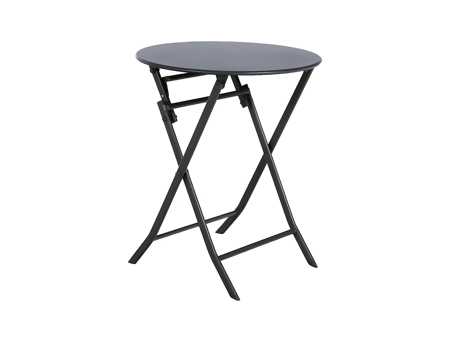 Table ronde pliante Greensboro 2p graphite Hespéride
