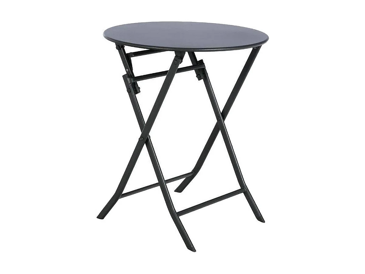 Table ronde pliante Greensboro 2p graphite Hespéride