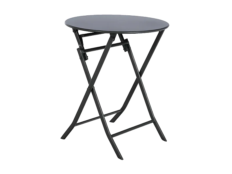 Table ronde pliante Greensboro 2p graphite Hespéride