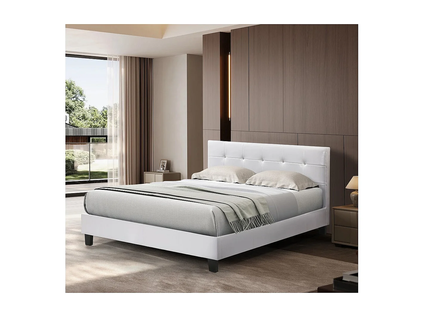 Doppelbett "Julia" - 140 x 190 cm - Weiß