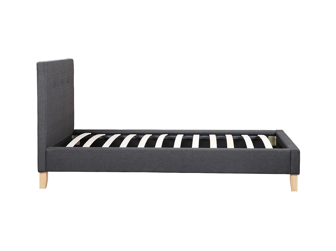 Łóżko „Elise” - 90 x 190 cm - Ciemnoszary