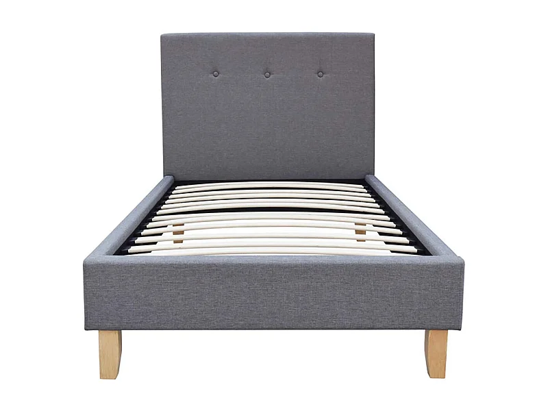 Lit "Elise" - 90 x 190 cm - Gris