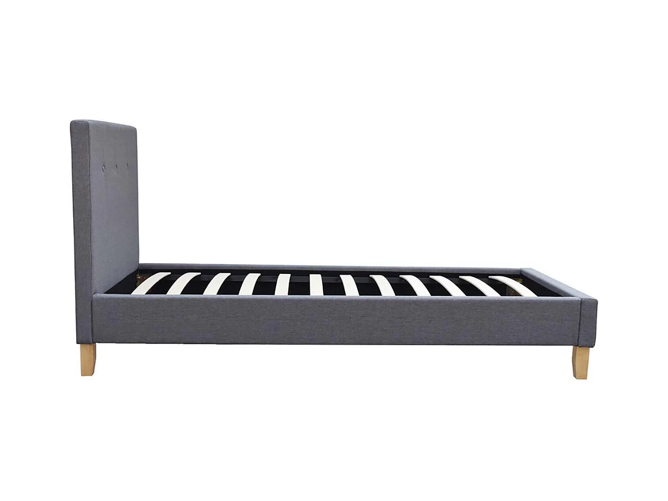 Łóżko „Elise” - 90 x 190 cm - Szare