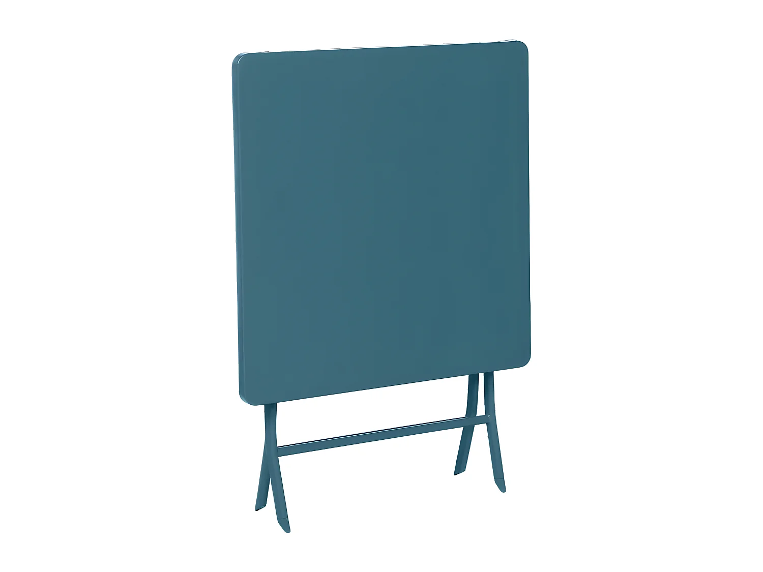 Table carrée pliante Greensboro 2p bleu canard Hespéride