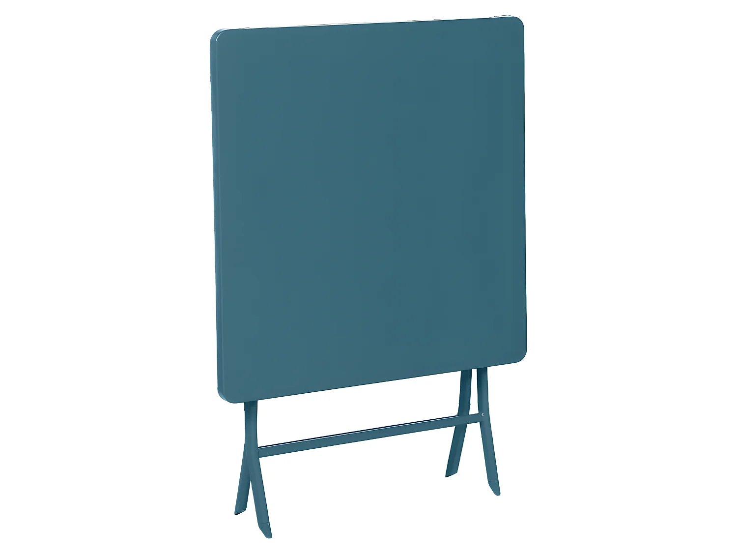 Table carrée pliante Greensboro 2p bleu canard Hespéride