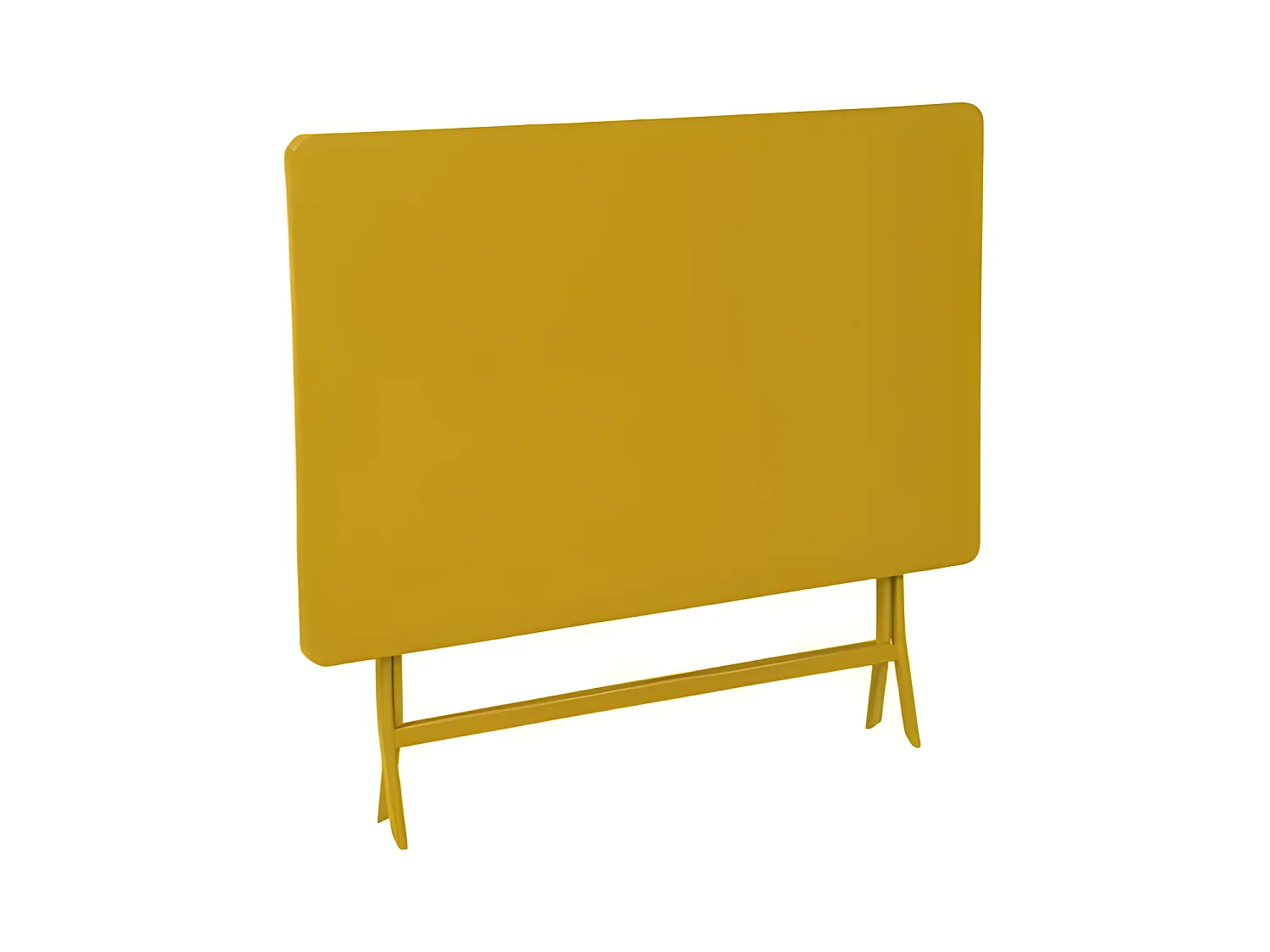 Table rectangulaire pliante Greensboro 4p jaune moutarde Hespéride