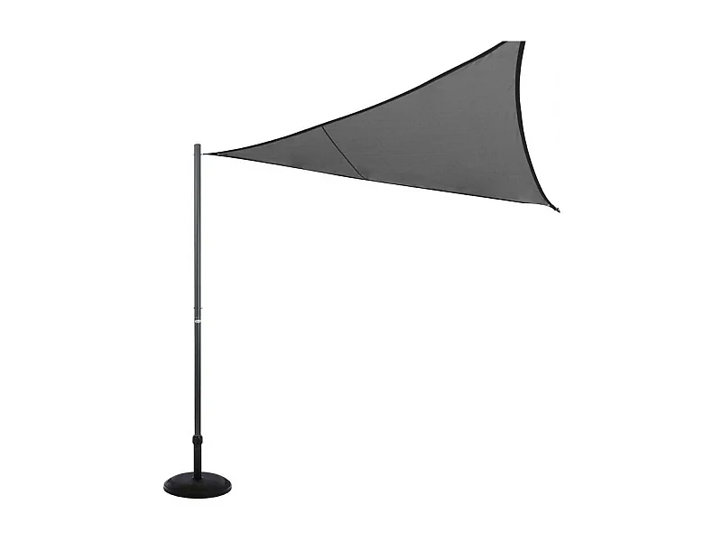 Mât de fixation pour toile solaire graphite Hespéride