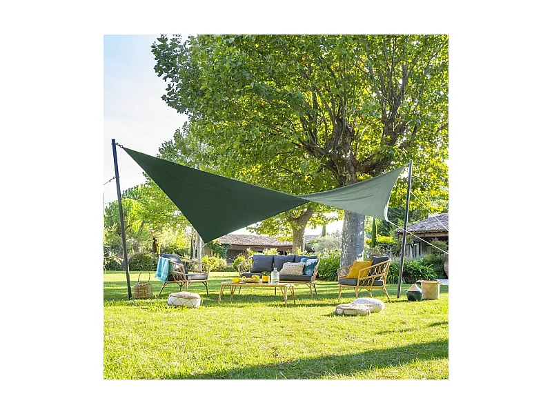 Mât de fixation pour toile solaire graphite Hespéride