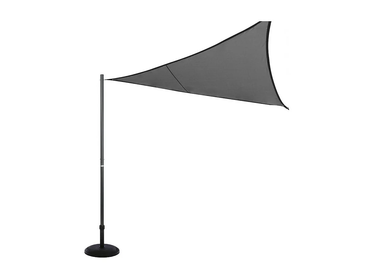 Mât de fixation pour toile solaire graphite Hespéride