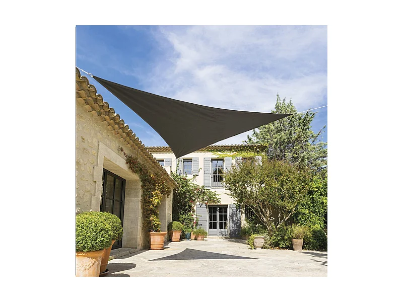 Toile solaire 3x3x3m Shae ardoise Hespéride