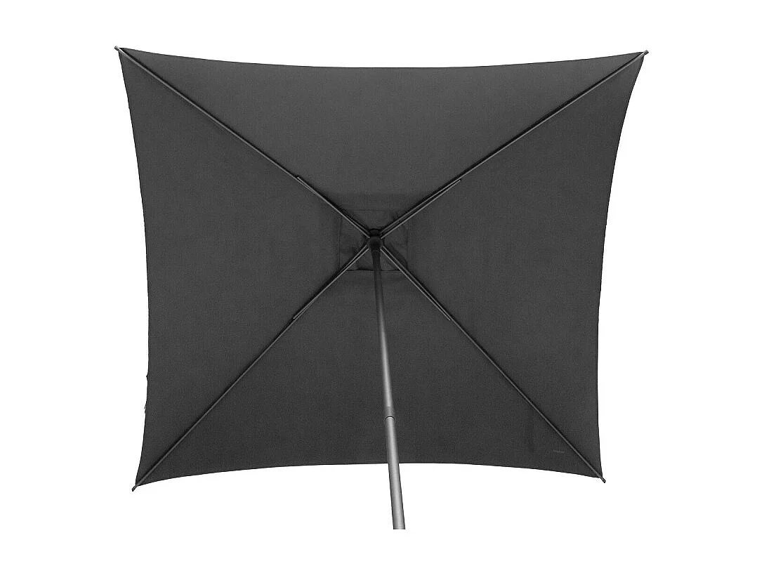 Parasol droit carré 2,5x2,5m Soya ardoise Hespéride