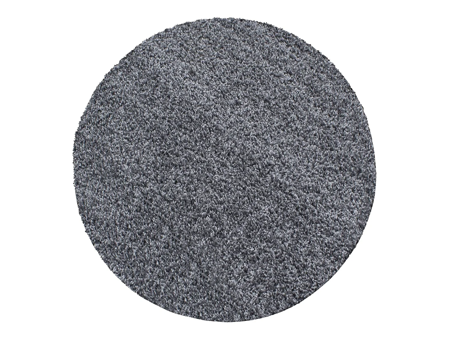 SHAGGY - Tapis Uni Rond - Gris 080 x 080 cm