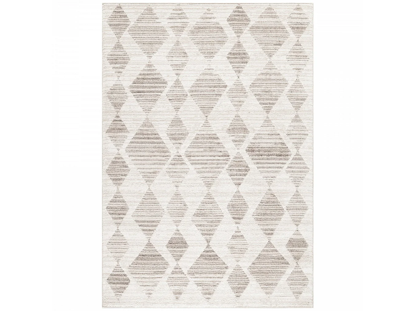 LULA - Tapis Berbère laineux - Beige & Crème 140 x 200 cm