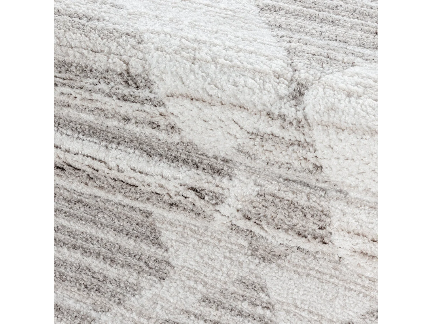 LULA - Tapis Berbère laineux - Beige & Crème 140 x 200 cm