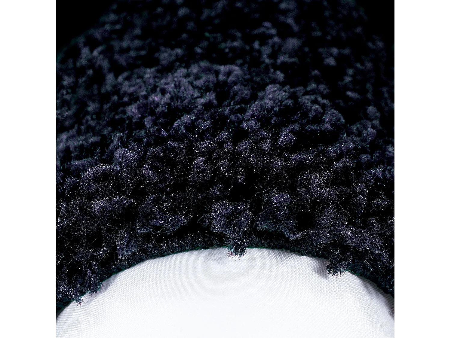 SHAGGY - Tapis à Bordures - Bleu Foncé 060 x 110 cm