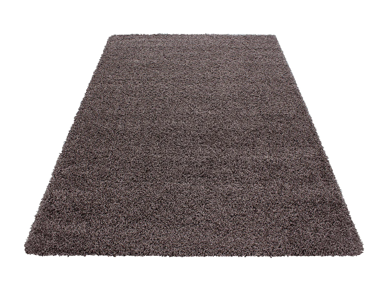 SHAGGY - Tapis Uni à poils longs - Taupe 140 x 200 cm